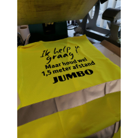 SAFETY JACKET 1,5 METER DISTANCE (CUSTOMIZED PRINT)